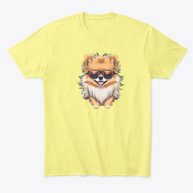 Pomeranian Smiling Dog T-Shirt
