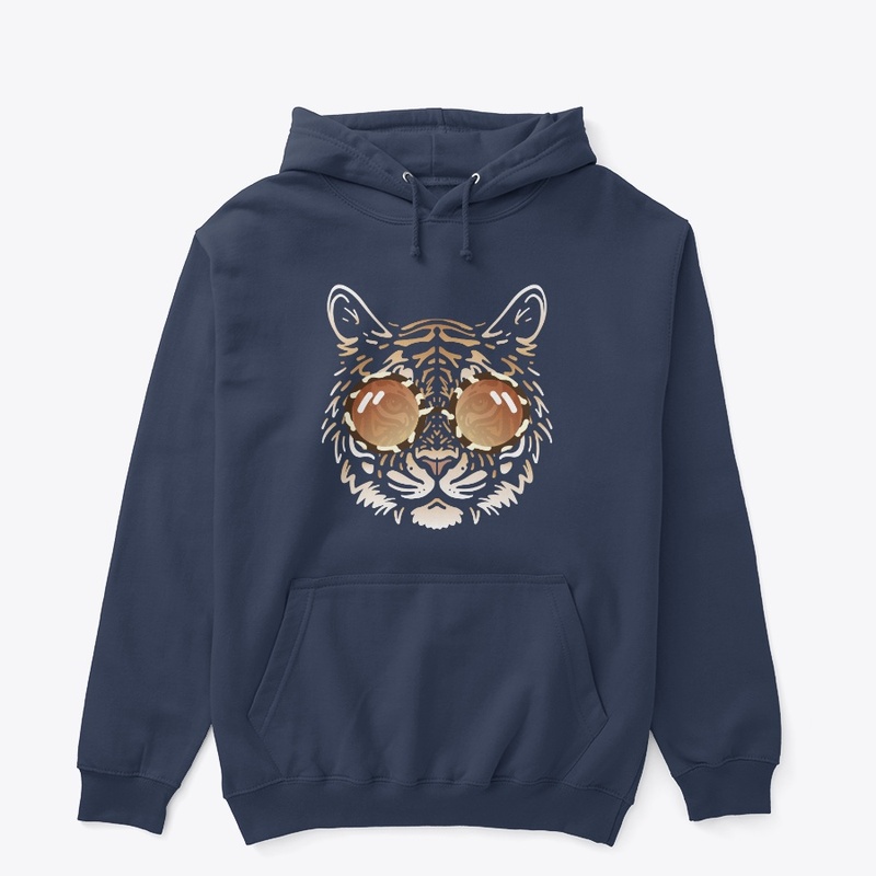 Cute Tiger in Sunglasses (Colored+sg01)