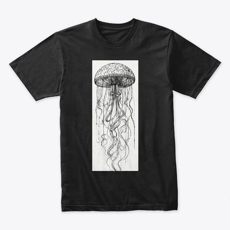 Elegant Medusa Tattoo Design T-Shirt