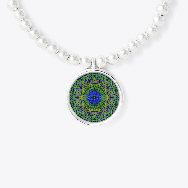 Blue Green Celtic Knot Kaleidoscope
