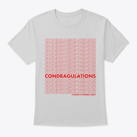 Condragulations Premium T Shirt Official Light Steel T-Shirt Front