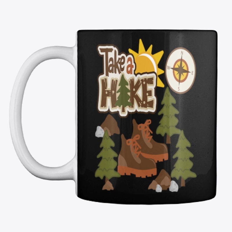 take a hike hiking t shirts