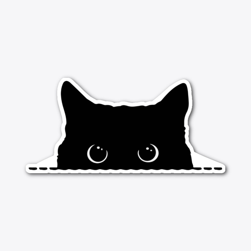 Cat peeking