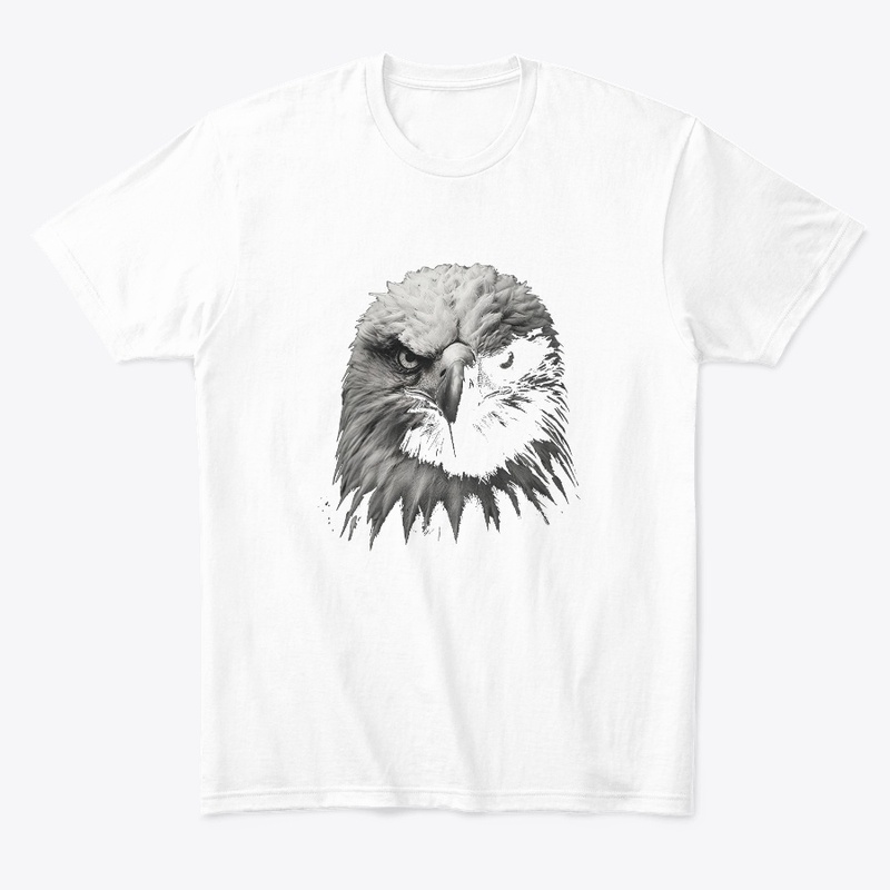 Eagle Portrait in Black and White