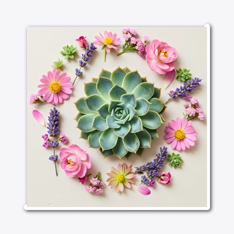 Succulent Bloom Mandala