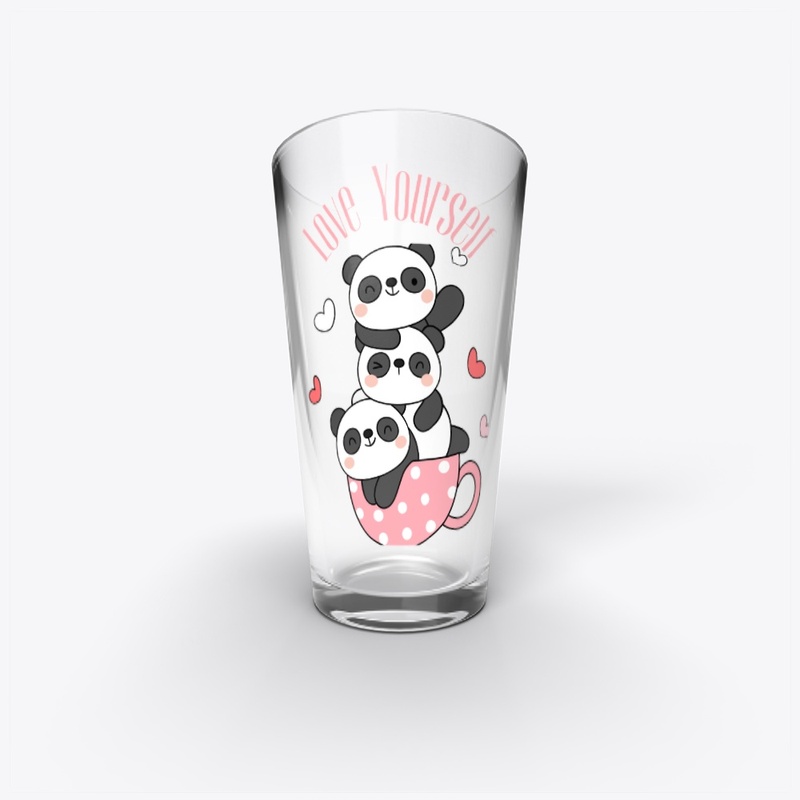 Love Yourself  panda funny T-shirt