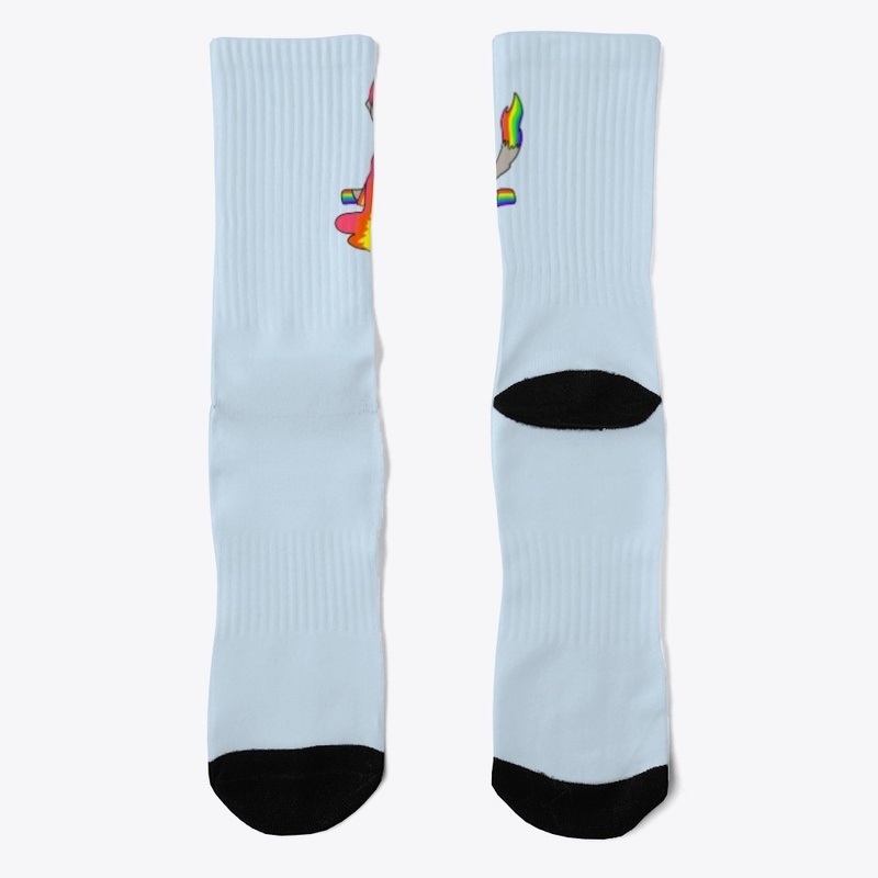 Rainbow Cat Socks