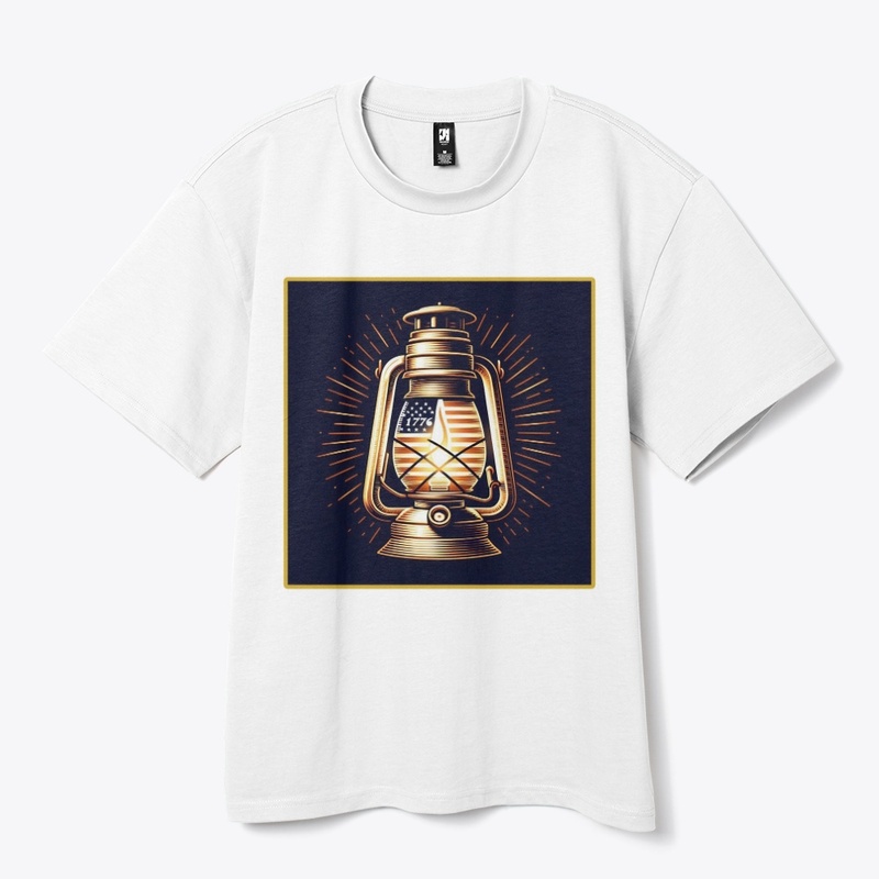 Lantern Flag 1776 July 4th Tee