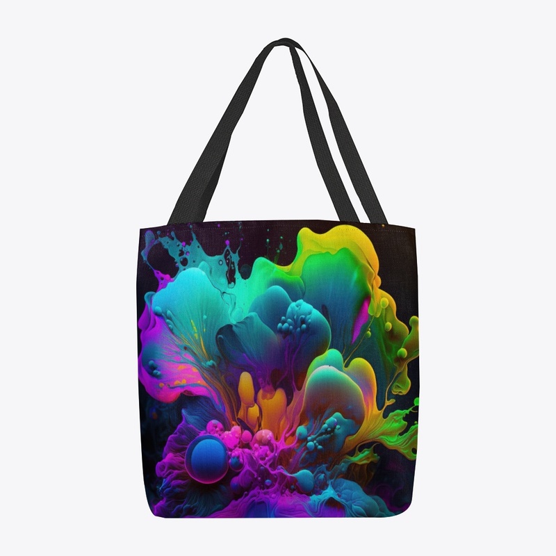 Multicolored Ink Splashes