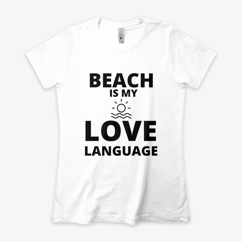 Beach is my love language funny summer q