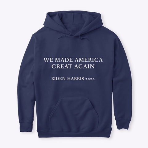 Biden Harris 2020 Navy T-Shirt Front