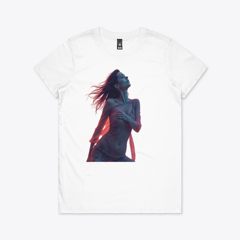 Neon Elegance – Electric Night Portrait