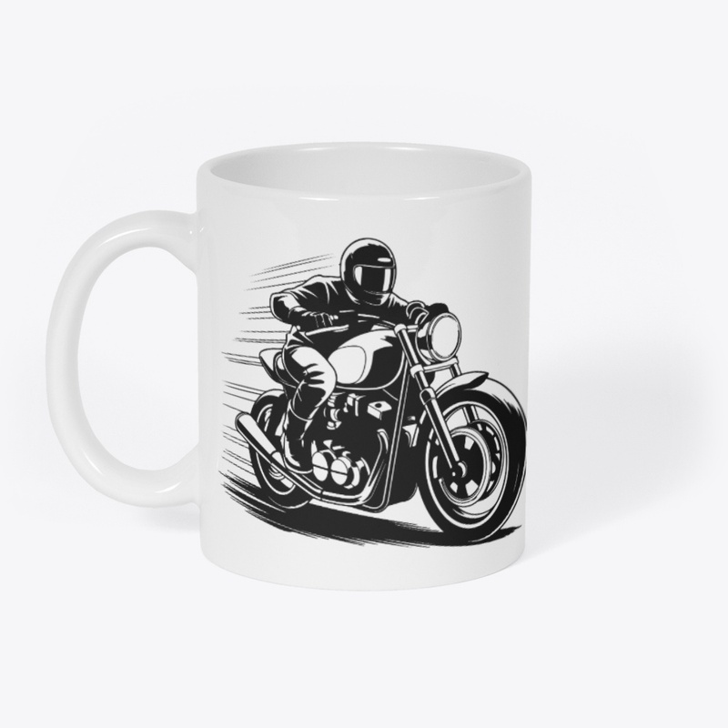 Thrilling Biker Illustration Design