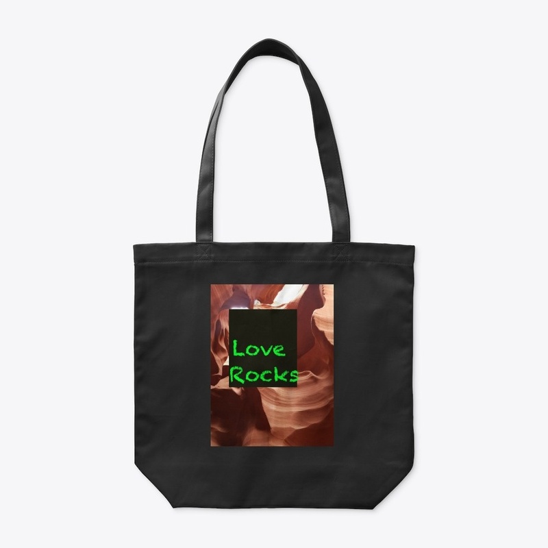 Love Rocks Funny Neon Green Nature Pic