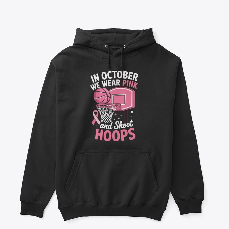 Pink Hoops Breast Cancer Tee - Oct