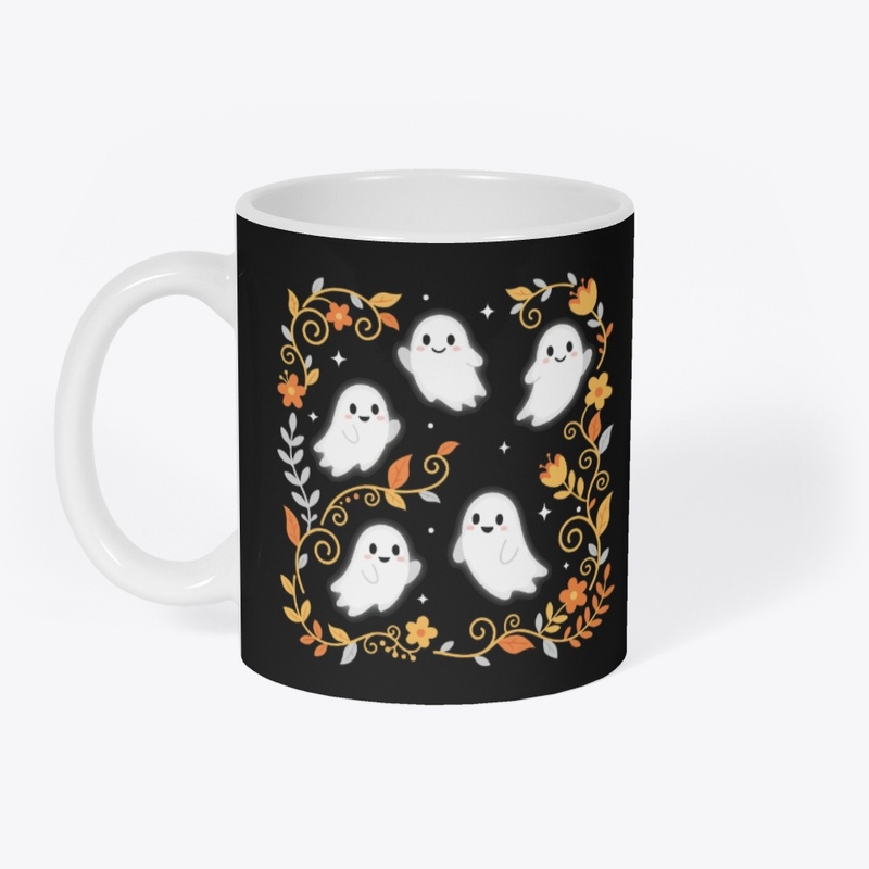 Smiling Ghosts & Autumn Florals