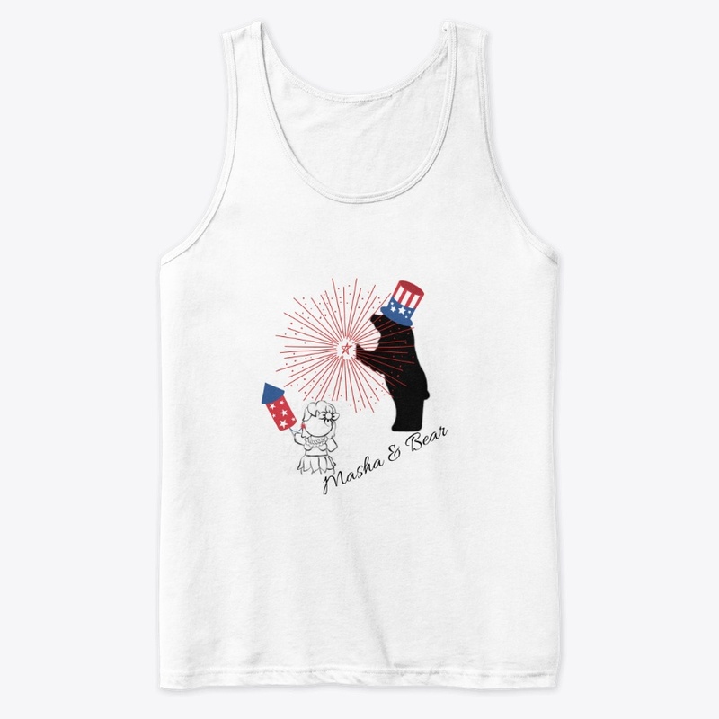 Masha & Bear 4th July Tee