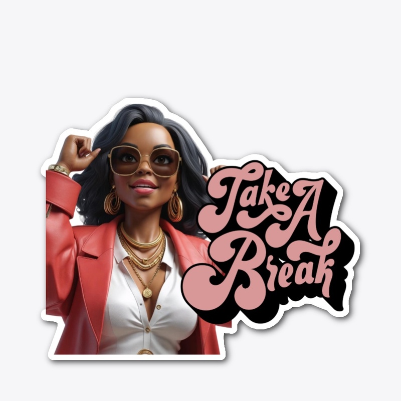 Empowered Black Woman Sticker – Powerful
