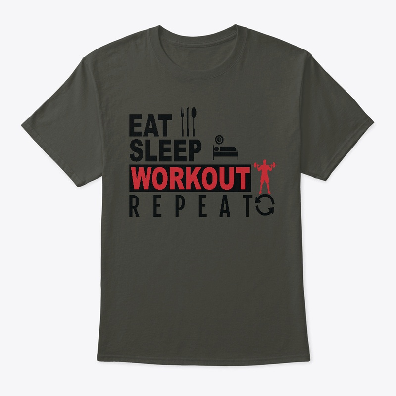 Eat Sleep Workout Repeat Statement Shirt
