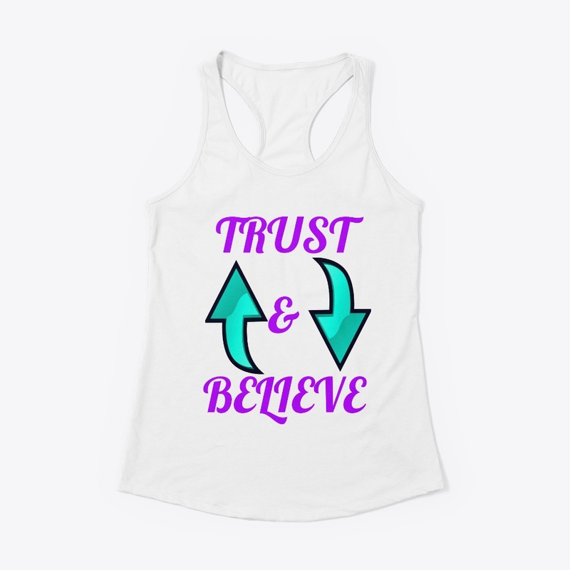Trust and Believe Quotes Tee with Arrows