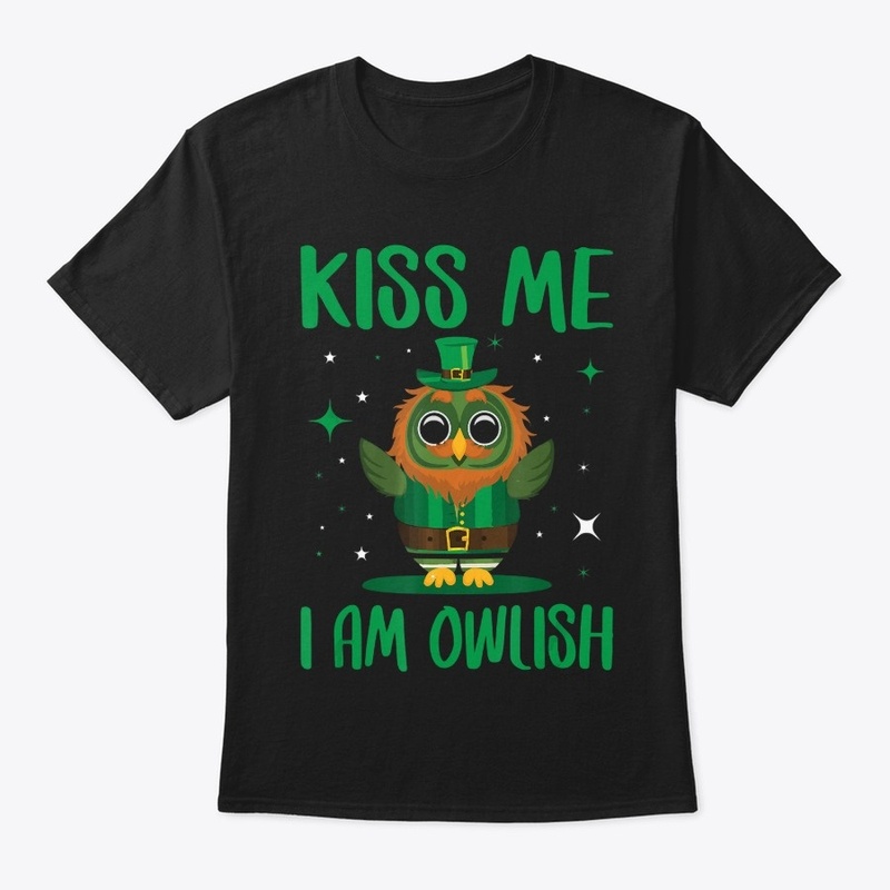 Kiss Me I'M Owlish St Patricks Day