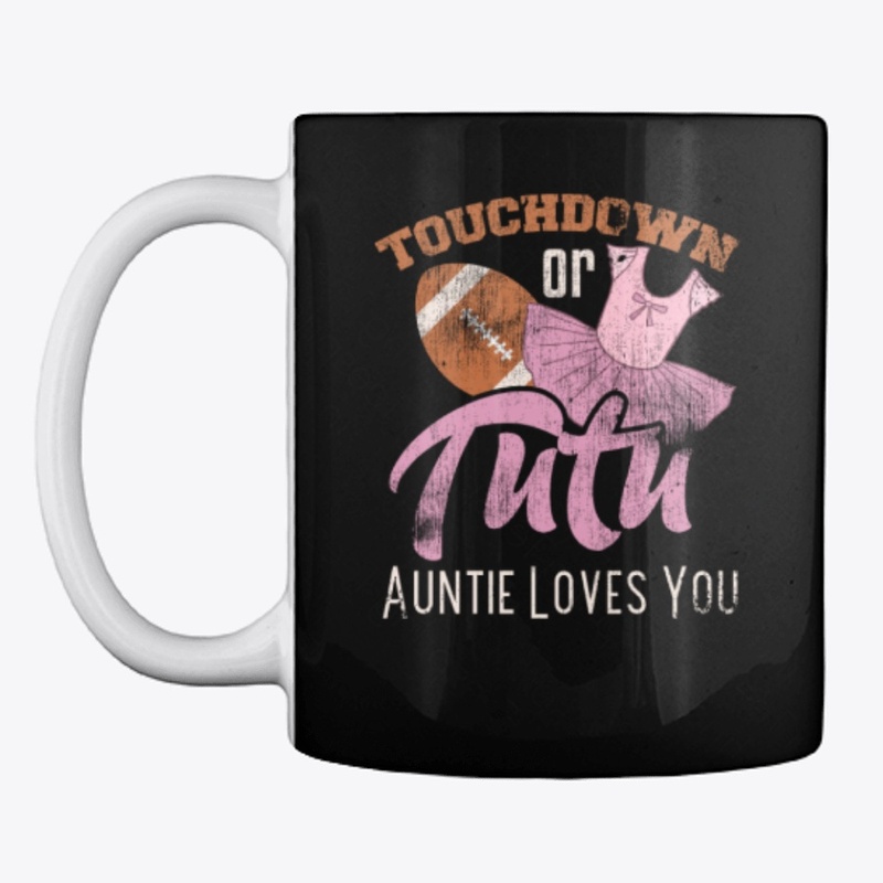 Touchdown Or Tutu Auntie Football Shirt