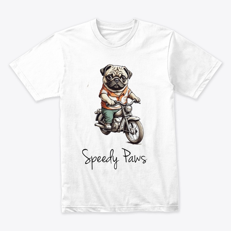 Paws on Wheels: Doggy Bullet Bike Tee