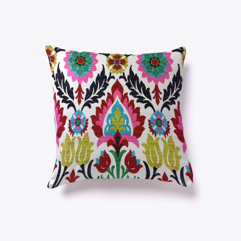 Pillow + Floral Fleece Blanket.
