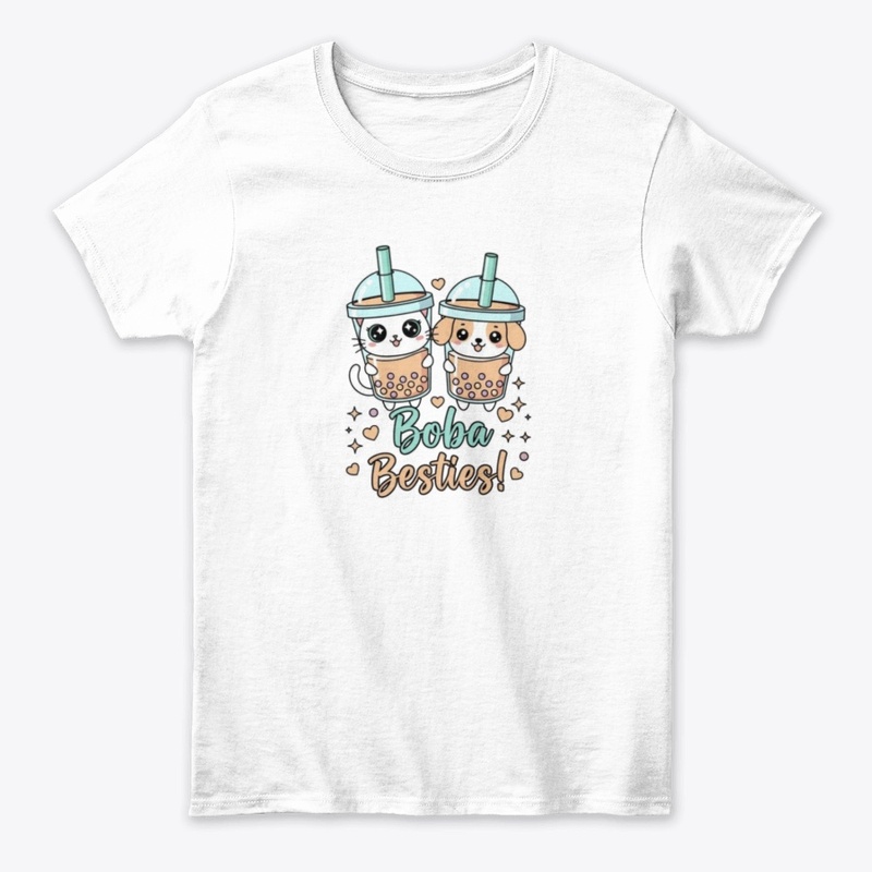 Boba Besties Milo & Bo Cute Kawaii Tee
