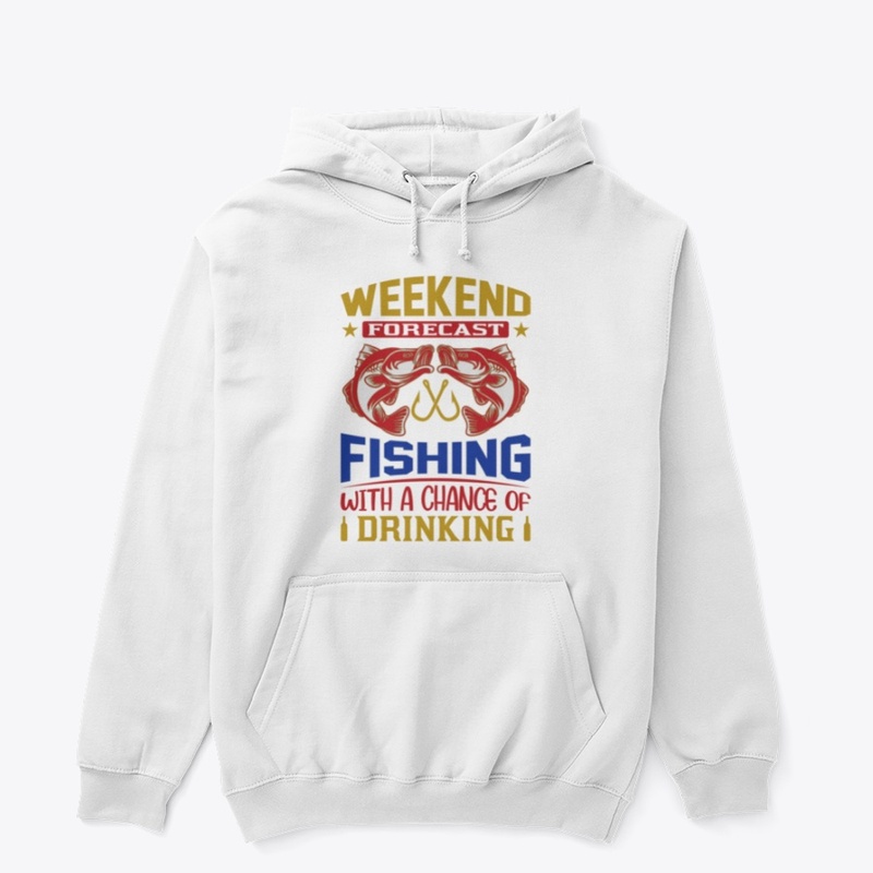 Weekend Forecast Fishing With  T-Shirt