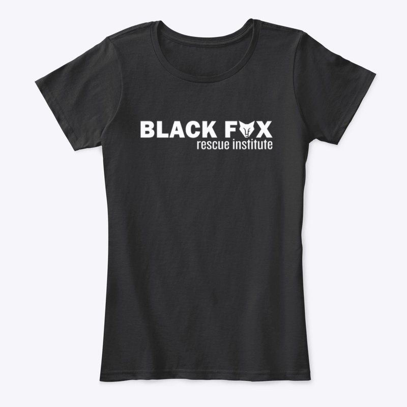 Black Fox Rescue Institute (White Logo)