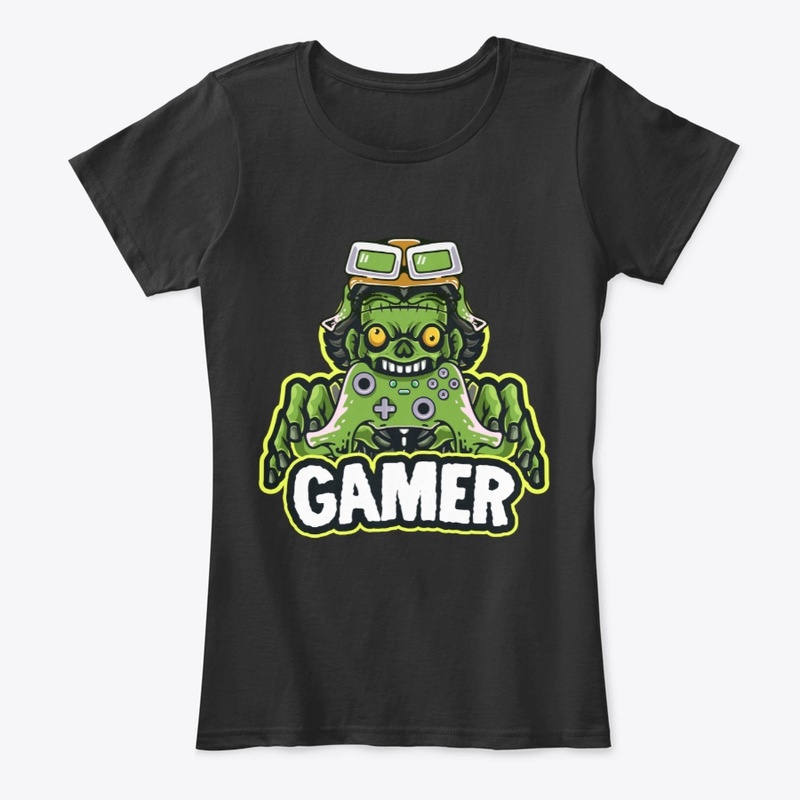 Funny Gamer Zombie Halloween Gaming
