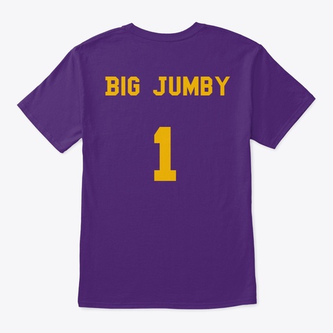 Big Jumby Yakz Jersey T Shirt Purple T-Shirt Back