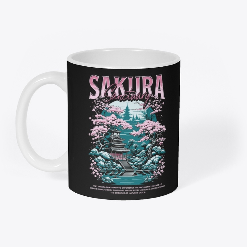 Vintage Sakura Sanctuary Serenity Floral