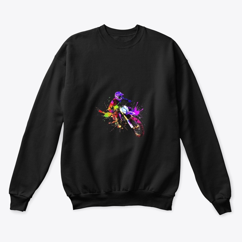 Dirt Bike Dreams- Vibrant Multi-Colored 