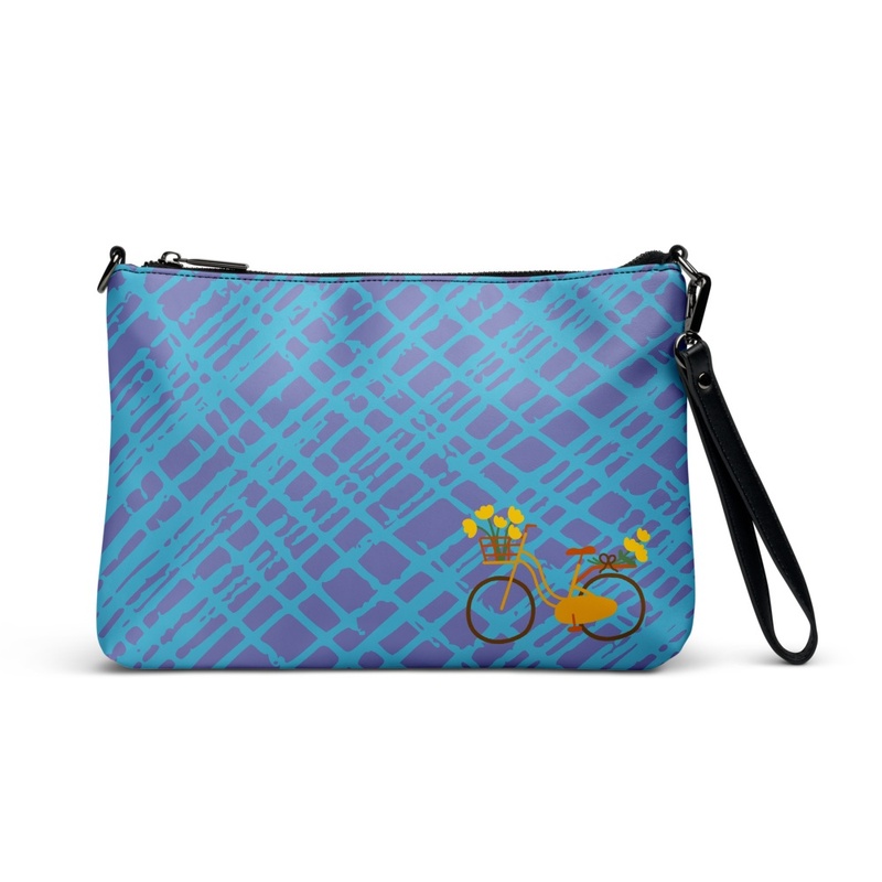 🚲 Vintage Floral Bicycle Crossbody Bag