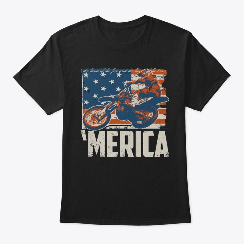 Motocross Merica Racer Flag