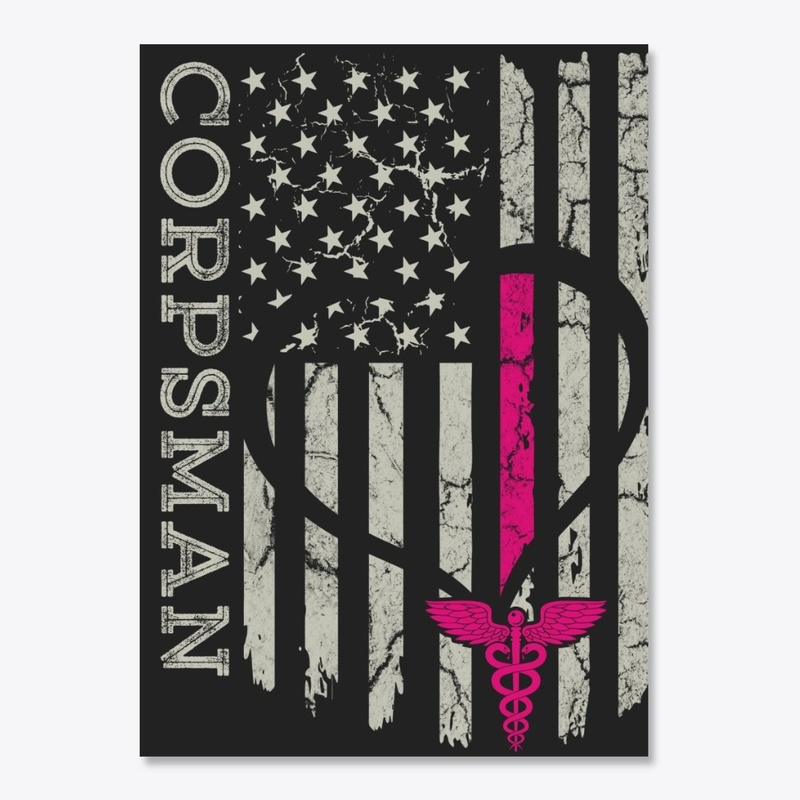 US Flag Corpsman Blanket
