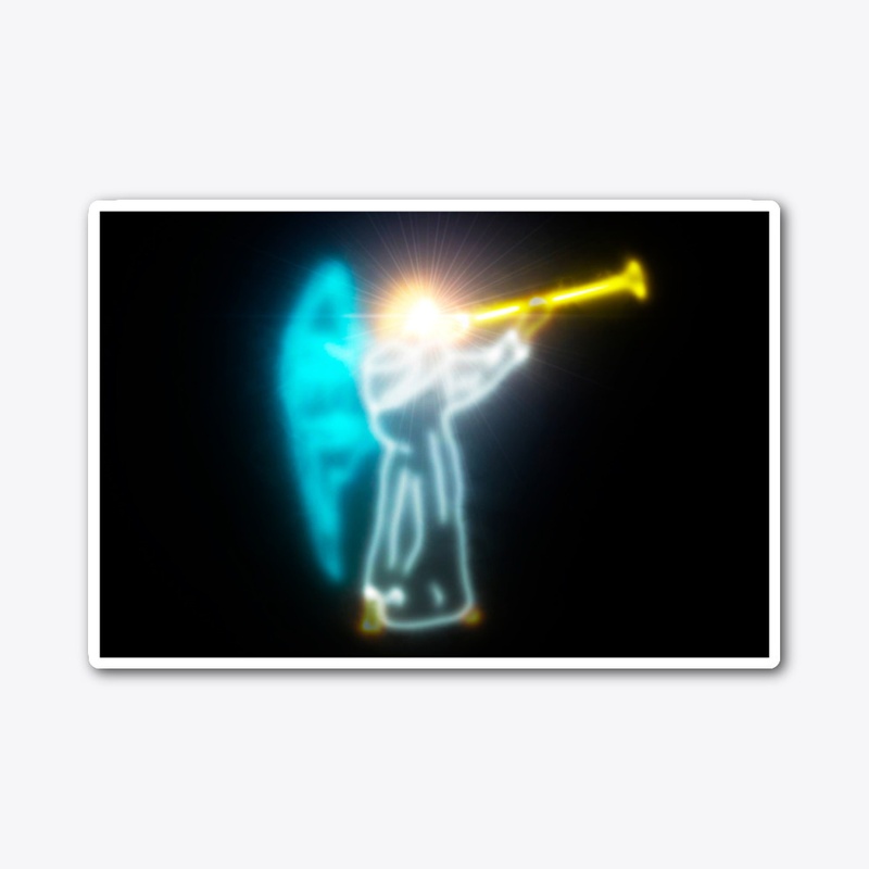 Angel blowing the trumpet 