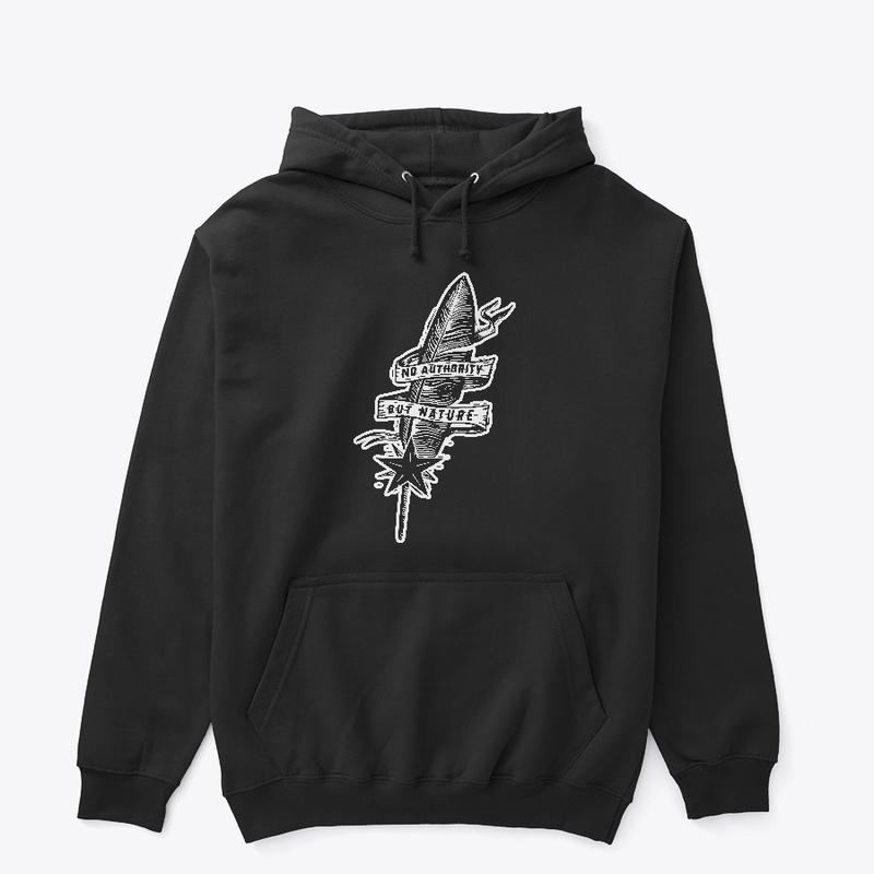 No Authority But Nature (White on Black)