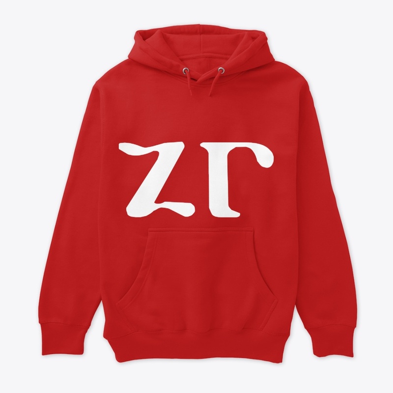 Text printed pullover hoodie