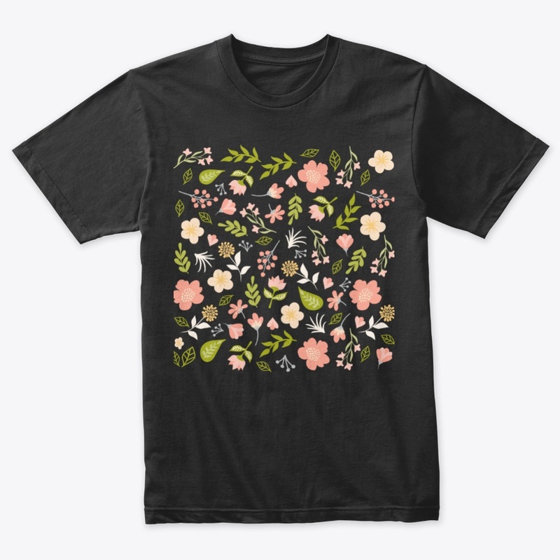 Spring grass and flowers