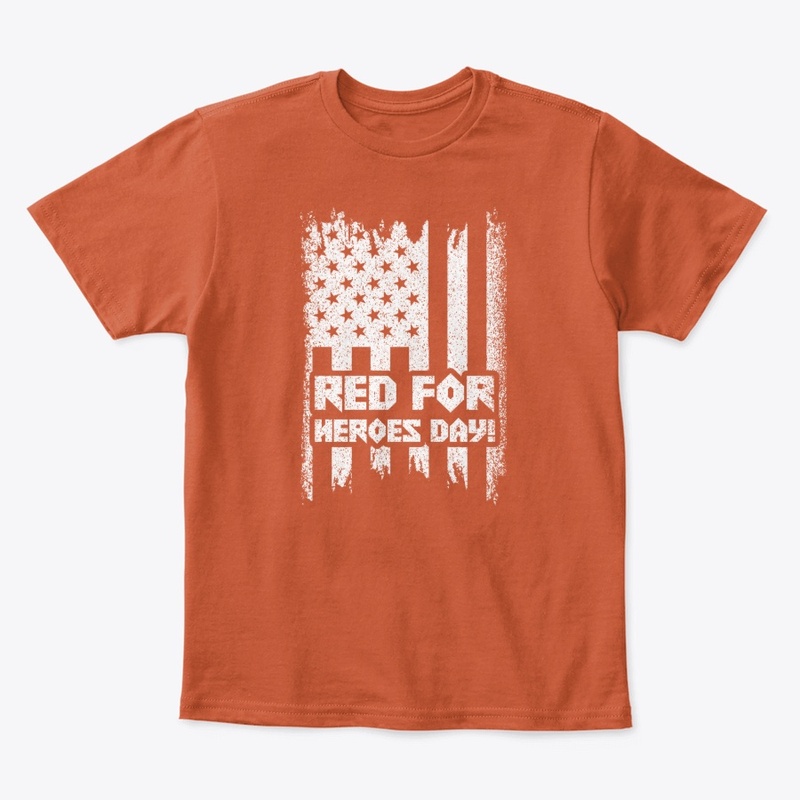 Red for Heroes Day US Red Friday Apparel