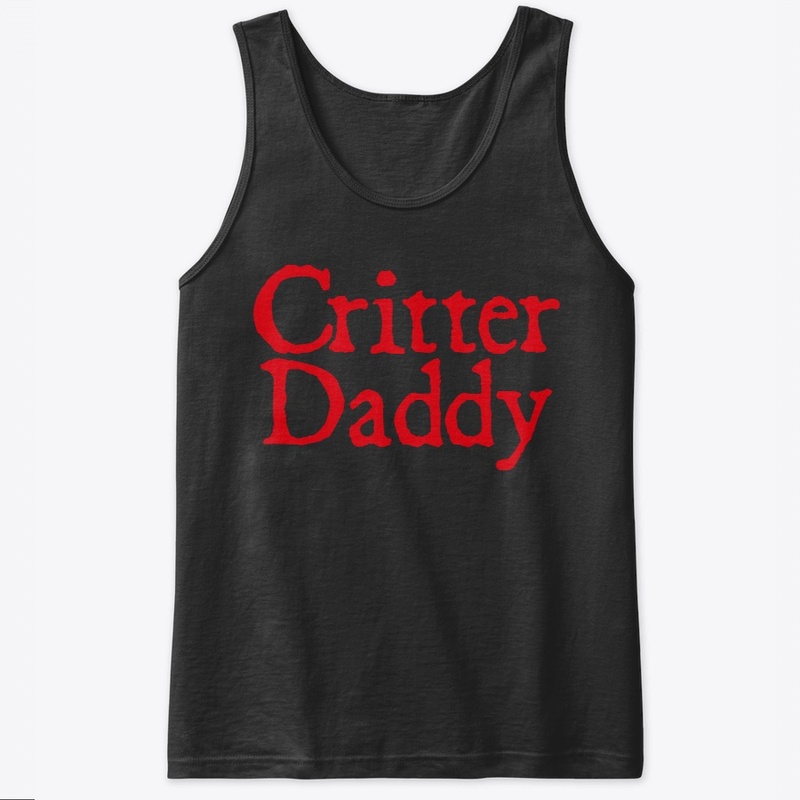 "Critter Daddy" Red On Black
