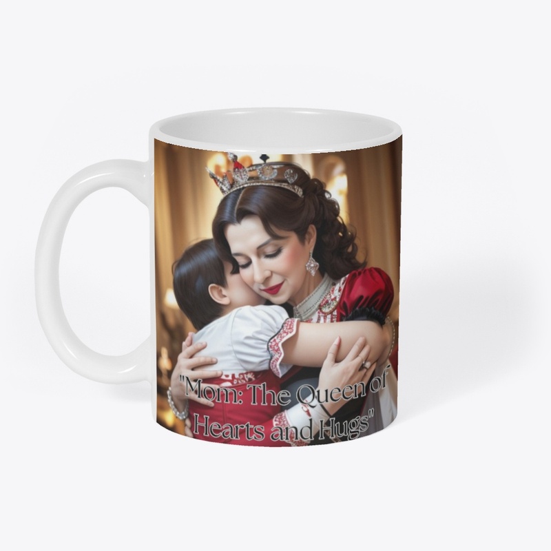 "Mom: The Queen of Hearts and Hugs"