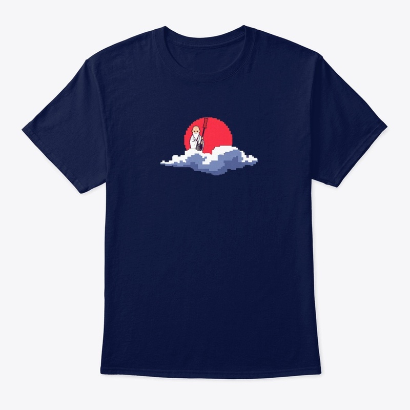 Wise Monk Under the Red Moon