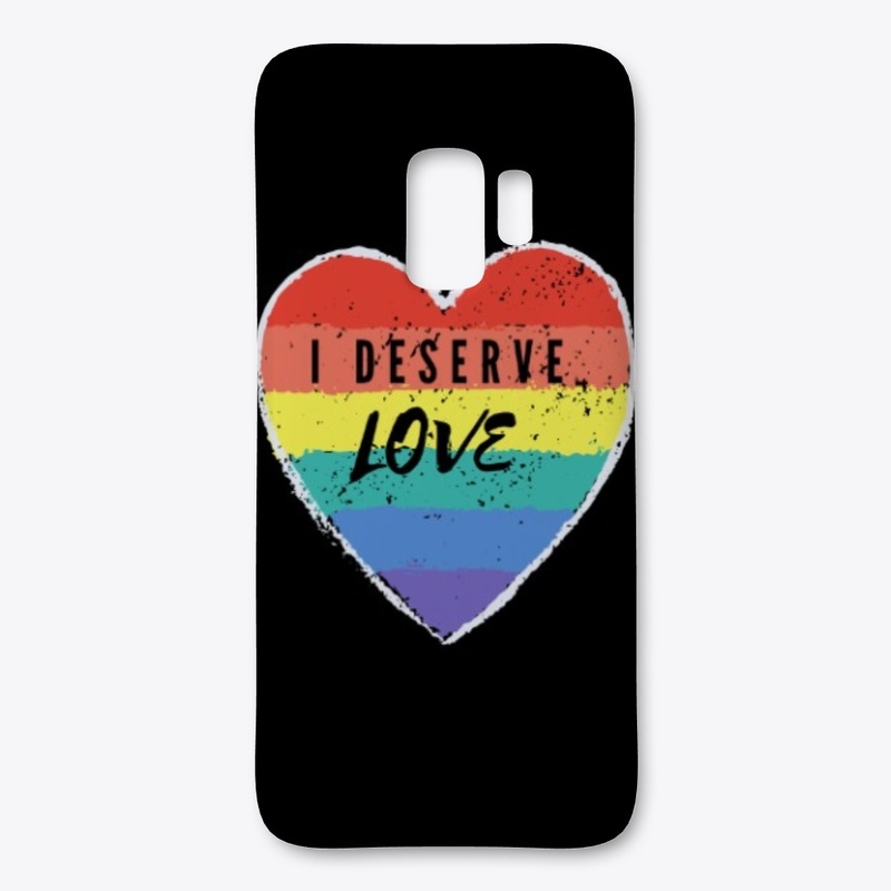 I Deserve Love Rainbow Heart