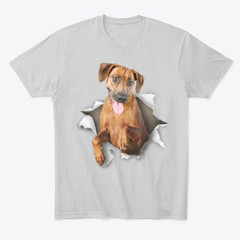 Rhodesian Ridgeback Torn Paper