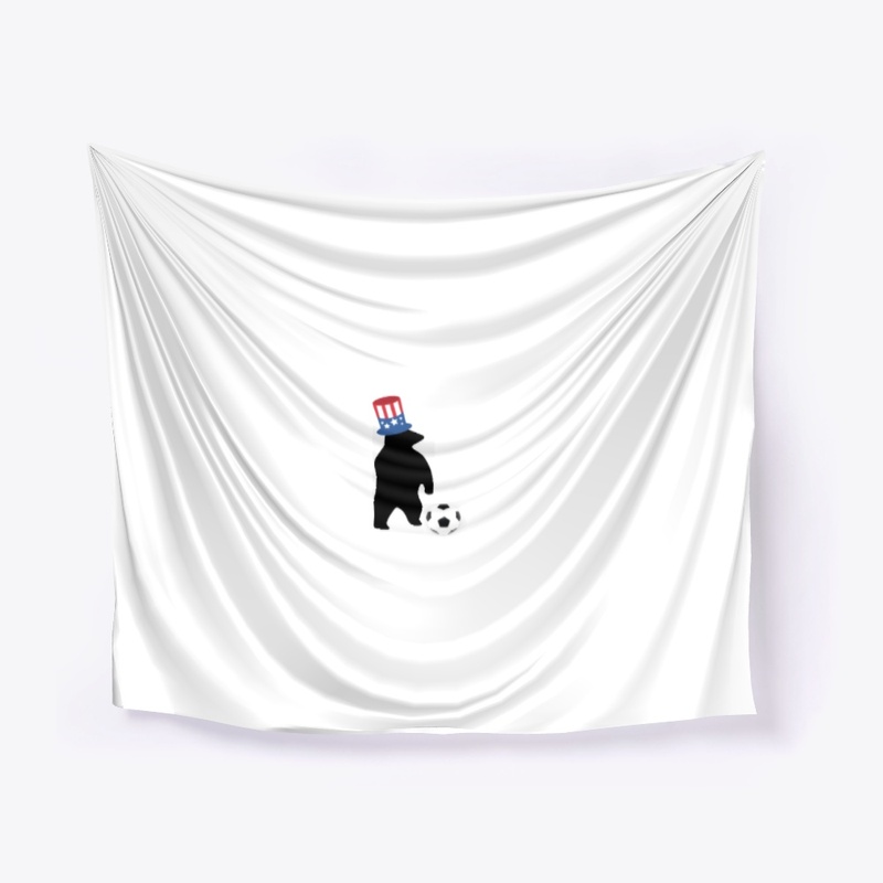  American flag football Tee w/ bear