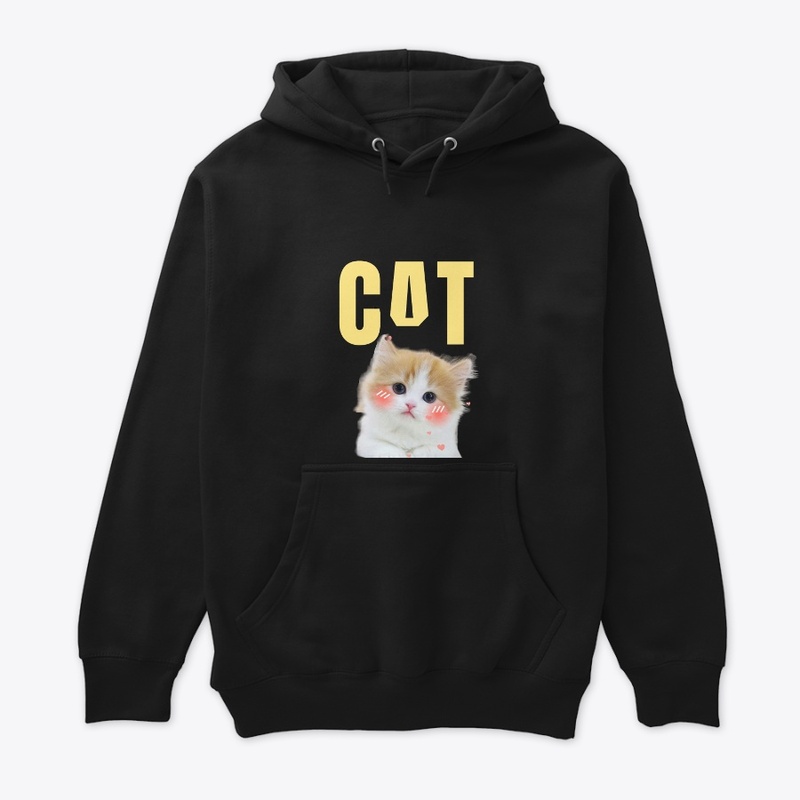 Trendy 'CAT' T-Shirt with Cat Graphic"